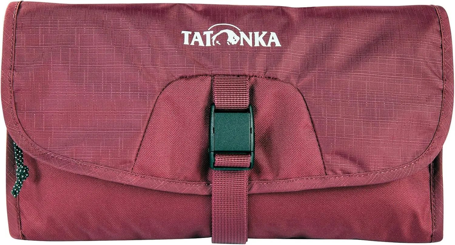 Tatonka Flat Cosmetic Bag with Hanging Hook and Multiple Compartments