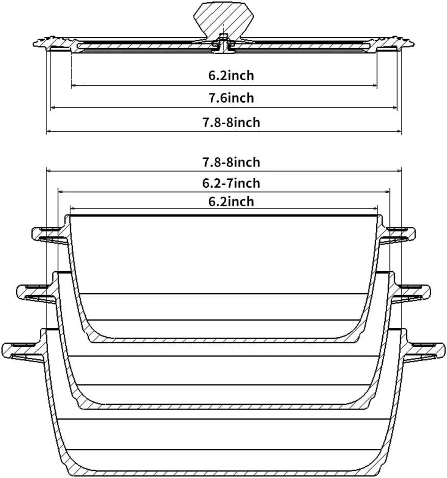 Tempered Strainer Lid for Stockpot Pot Pasta Pot Soup Pot with Heat Resistant Silicone Rim Glass Universal Pan Lids Pour Spout Water Oil Microwave Safe Fit 6.5-7-7.5-8 inch and 10-10.5-11-11.5-12 inch