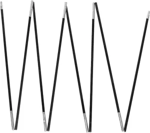 Tent Poles 2 Pcs Outdoor Tent Pole Canopy Poles Beach Replacement Black Camping Gear(46.00X4.80X4.80CM)