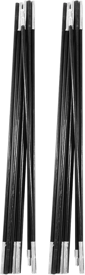 Tent Poles, Tent Pole Repair Kit Replacement Tent Poles Fiberglass Outdoor Support Rods 4.9M Fiberglass Camping Tent Pole Bars for Tarp, Tent, Awning, Camping Frames Kit