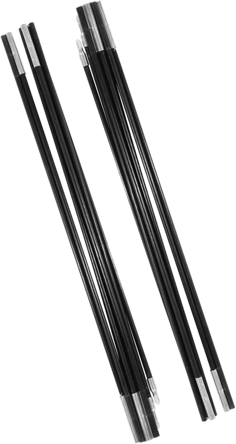 Tent Poles, Tent Poles For Tarp 4.48m Fiberglass Outdoor Camping Support Rods Awning Frames Kit Tent Poles Replacement For 5-6 Person Camping Tent