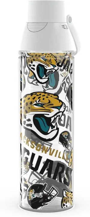Tervis Venture Lite NFL Jacksonville Jaguars - All Over Made in USA Double Walled Insulated Tumbler Travel Cup Keeps Drinks Cold & Hot, 24oz Water Bottle, Classic