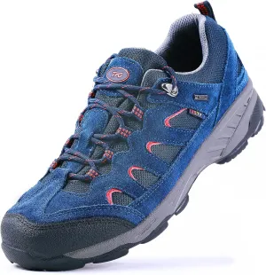 TFO Men’s Breathable Hiking Shoes Lightweight Anti-Slip Support Cushion Soft Lace-up Tear-Resistant for Outdoor Trekking Walking