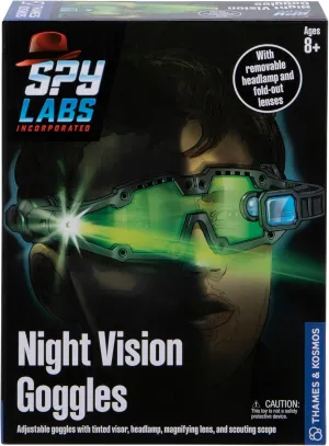 Thames & Kosmos Spy Labs Inc: Night Vision Goggles Conduct Secret Missions & Surveillance at Night! | Essential Tools & Tricks of The Trade from The Detective Gear Experts for Young Investigators