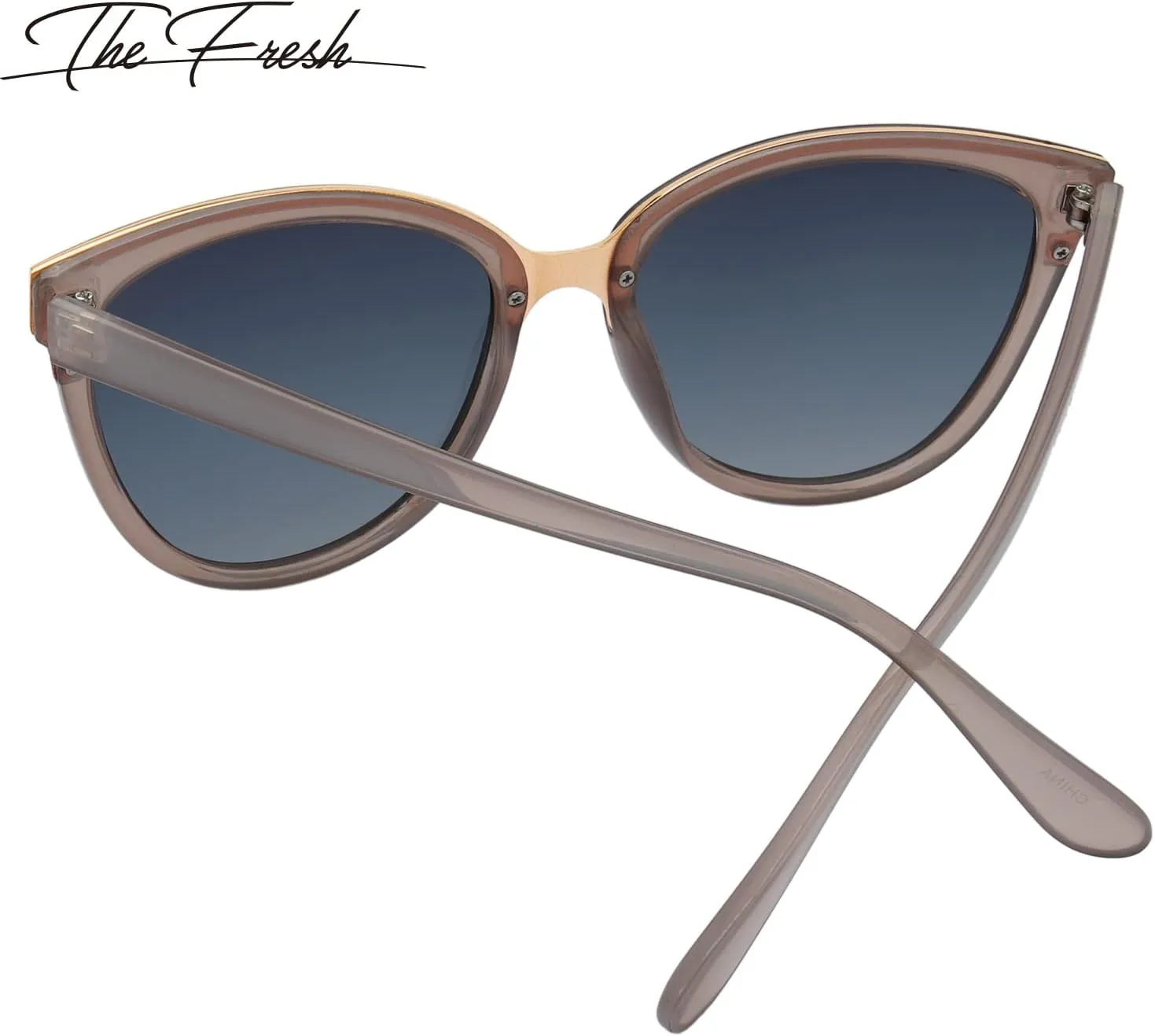 The Fresh Polarized Cat Eye Designer Tip Pointed Sunglasses FR17266P