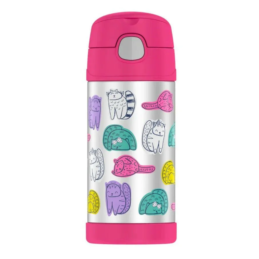 THERMOS 355ml FUNtainer® Vacuum Insulated Drink Bottle -FUN CATS