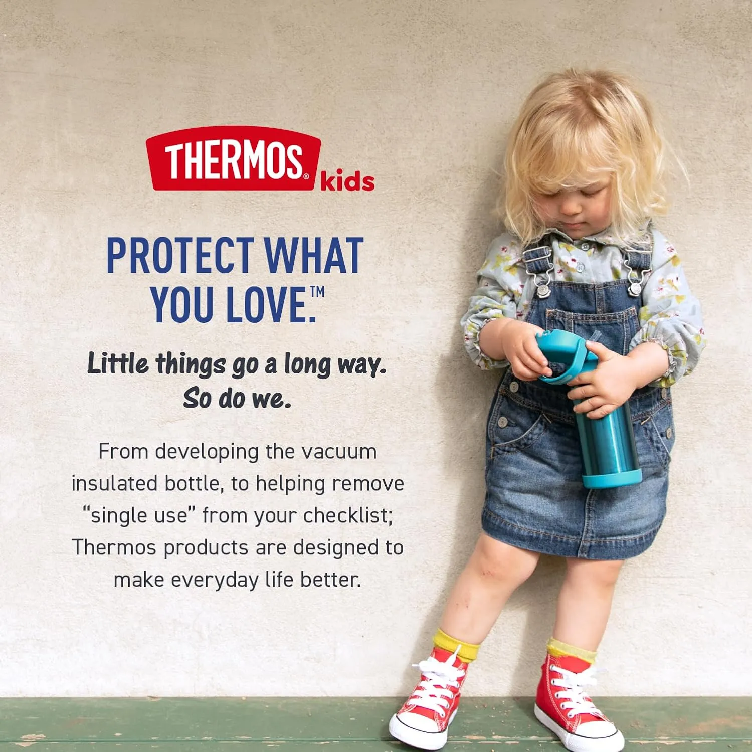 THERMOS FUNTAINER Water Bottle with Straw - 12 Ounce - Kids Stainless Steel Vacuum Insulated Water Bottle with Lid, Black