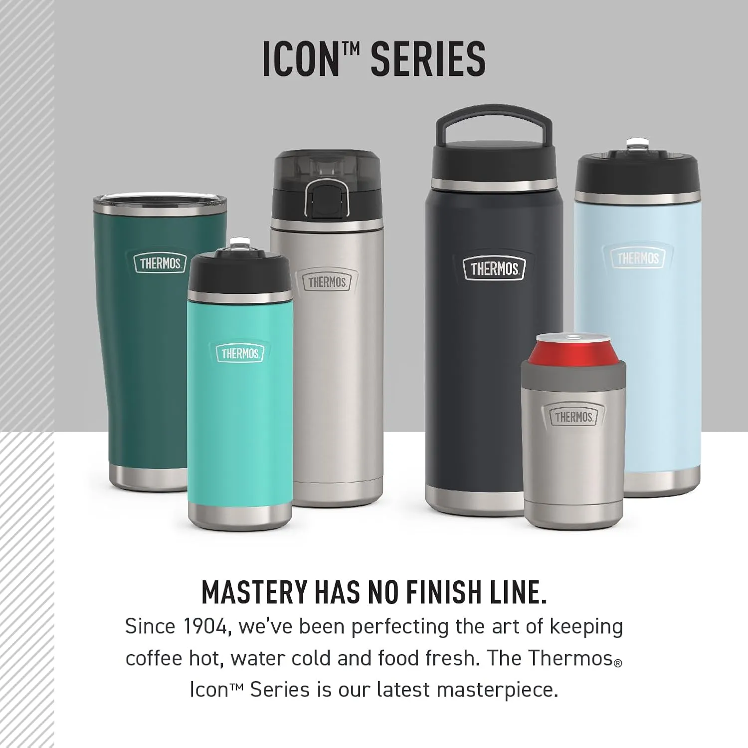 THERMOS ICON SERIES, Stainless Steel Water Bottle with Spout - 24 Ounce, Plum - Vacuum Insulated Water Bottle with Lid