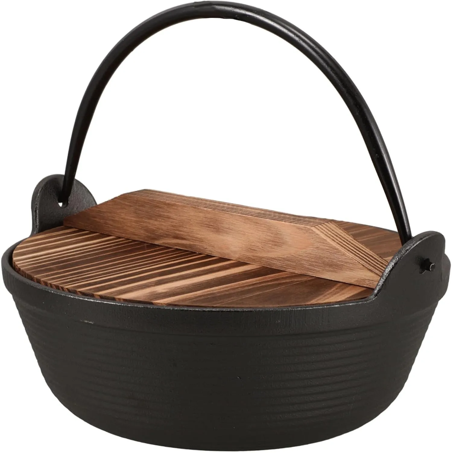 Thick Iron Construction Cast Iron Saucepan Japanese Pot Camping Cooking Gear
