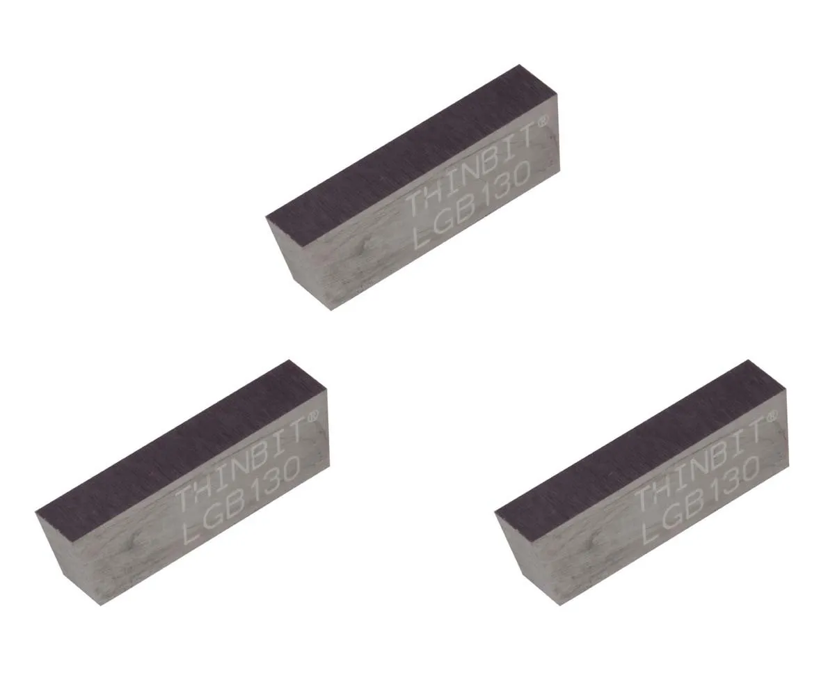 THINBIT 3 Pack LGB130D2 Precision Ground Carbide Blank for Steel, cast Iron and Stainless Steel with Interrupted cuts