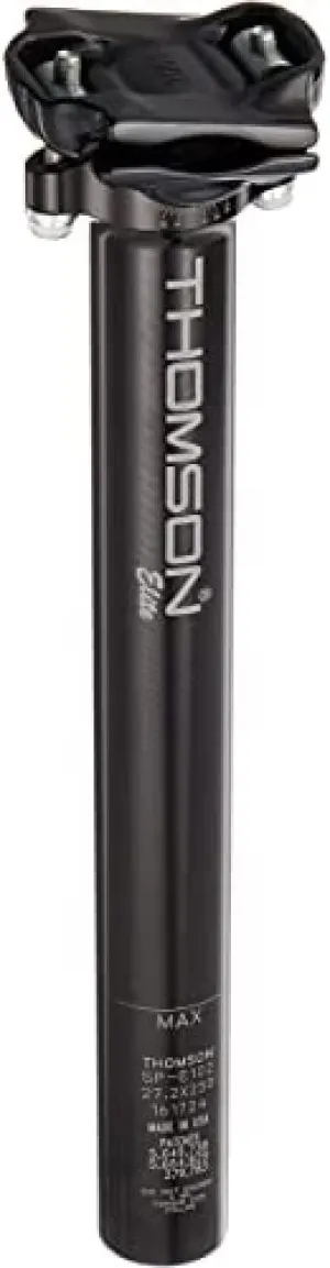 Thomson Elite Bicycle Seatpost (Straight, 30.9X367mm, Black)