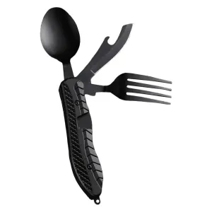 Three-in-One Multi-Tool Folding Knife Spoon Fork for Camping
