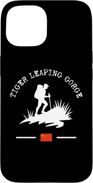 Tiger Leaping Gorge Trail China Hiker Jinsha River Trekking Case for iPhone 15