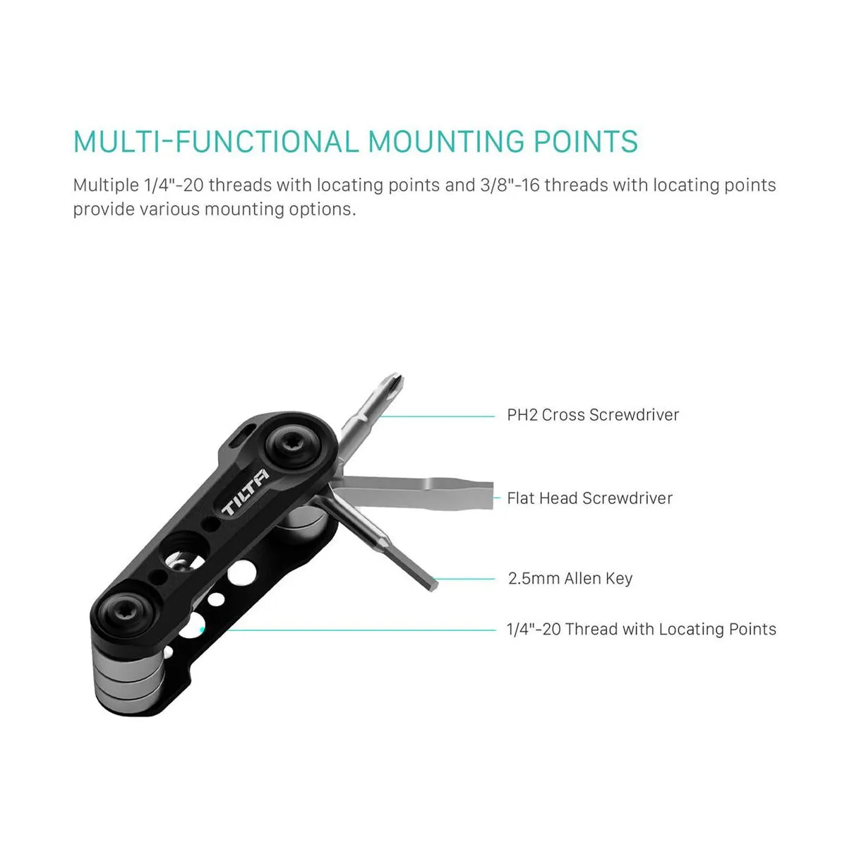 Tilta Multi-Functional Mini Tool Kit (Titanium Gray)