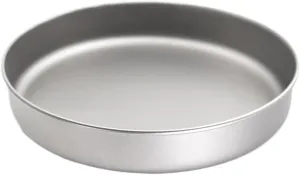 Titanium Fry Pan Ultralight Grill Frying Pan With Folding Handle，Compatible For Lixada Titanium Fry Pan Grill Frying Pan Outdoor Cooking Camping Hiking Backpacking(1000mlwithout handle)