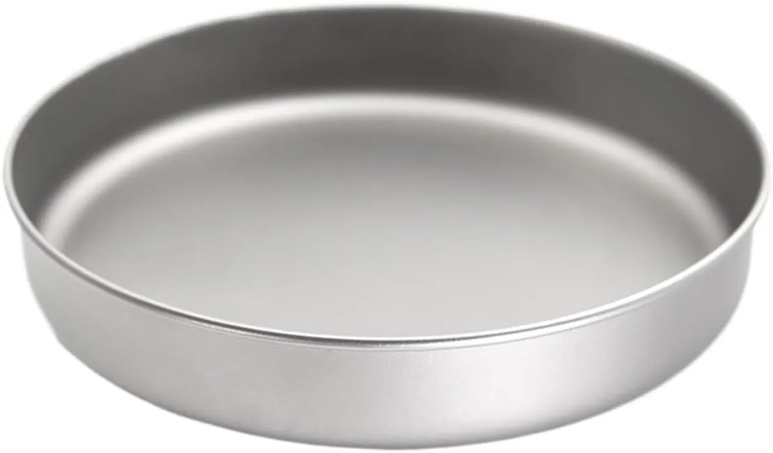 Titanium Fry Pan Ultralight Grill Frying Pan With Folding Handle，Compatible For Lixada Titanium Fry Pan Grill Frying Pan Outdoor Cooking Camping Hiking Backpacking(1000mlwithout handle)