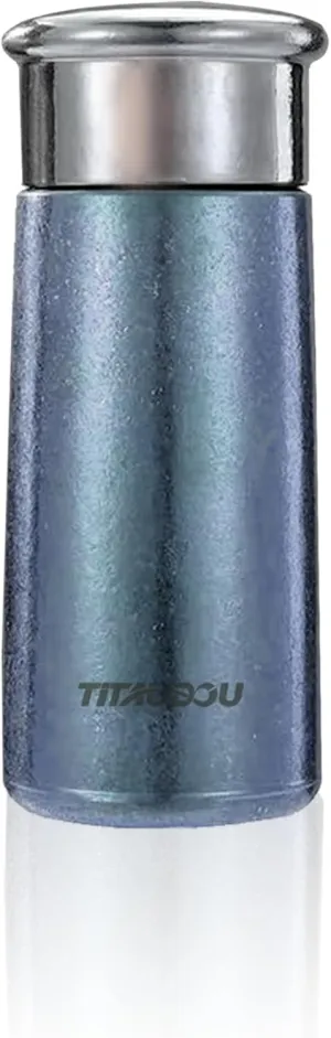 Titanium Vacuum Insulated, Double Wall Ultralight Travel Tumbler for Cold & Hot, Sports Water Bottle Thermal Insulation Cup for Hiking Camping Picnic,Blue