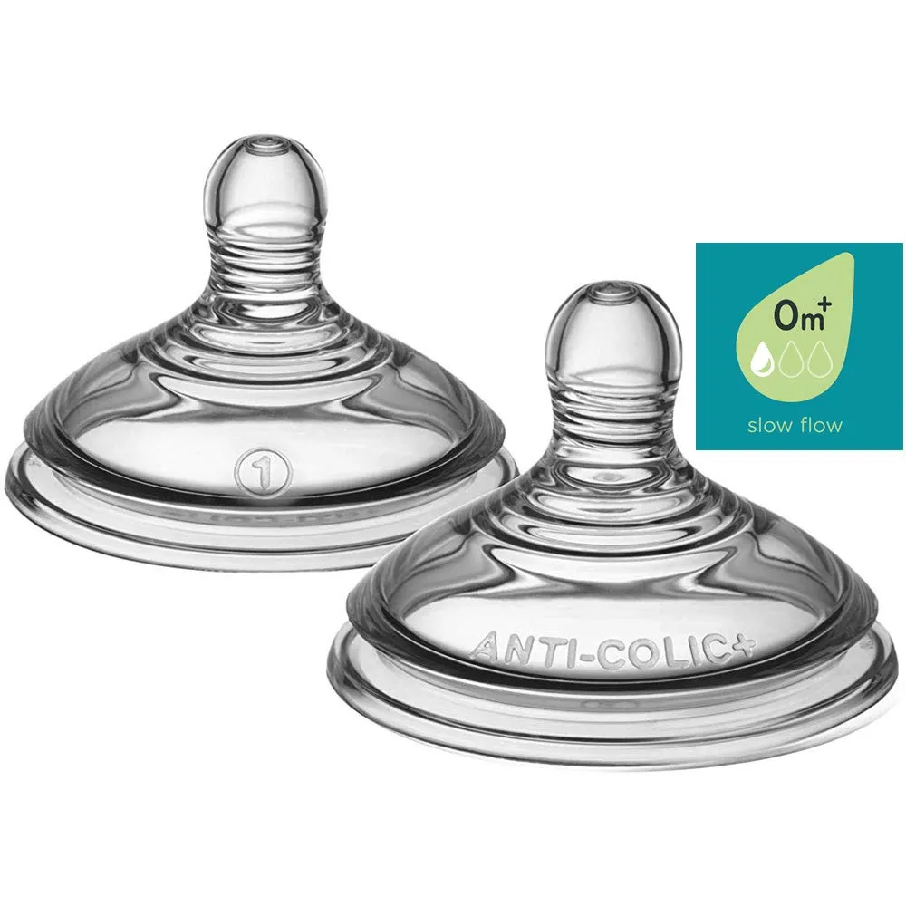 Tommee Tippee Anti-Colic Baby Bottles, Slow Flow Breast-Like Nipple and Unique Anti-Colic Venting System (9oz, 3 Count)