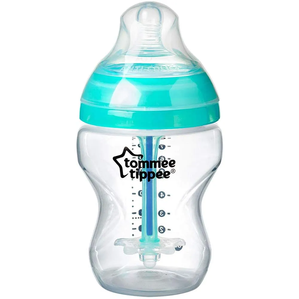Tommee Tippee Anti-Colic Baby Bottles, Slow Flow Breast-Like Nipple and Unique Anti-Colic Venting System (9oz, 3 Count)