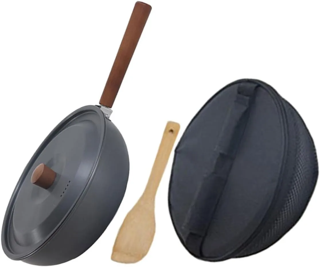 Totority Camping Pot Pan Set Aluminum Cooking Pot Nonstick Fry Pan Essential for Outdoor Cooking Hiking Picnics