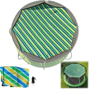 Trampoline Shade Cover 6ft 8ft 10ft 12ft 14ft 15ft 16ft Trampoline Tent Cover, Ventilation Trampoline Sun Shade for Utdoor Backyard Garden(14FT-6)