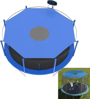 Trampoline Shade Cover, 6ft 8ft 10ft 12ft 14ft Trampoline Tent, Round Outdoor Trampolines Sunshade Accessories, Easy to Install Trampoline Cover(8FT-6)