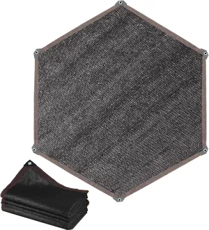 Trampoline Shade Cover, Outdoor Sunshade Tent Top Cover, 6ft 8ft 10ft 12ft 14ft Trampoline Canopy Sun Protection for Backyard Playground Garden