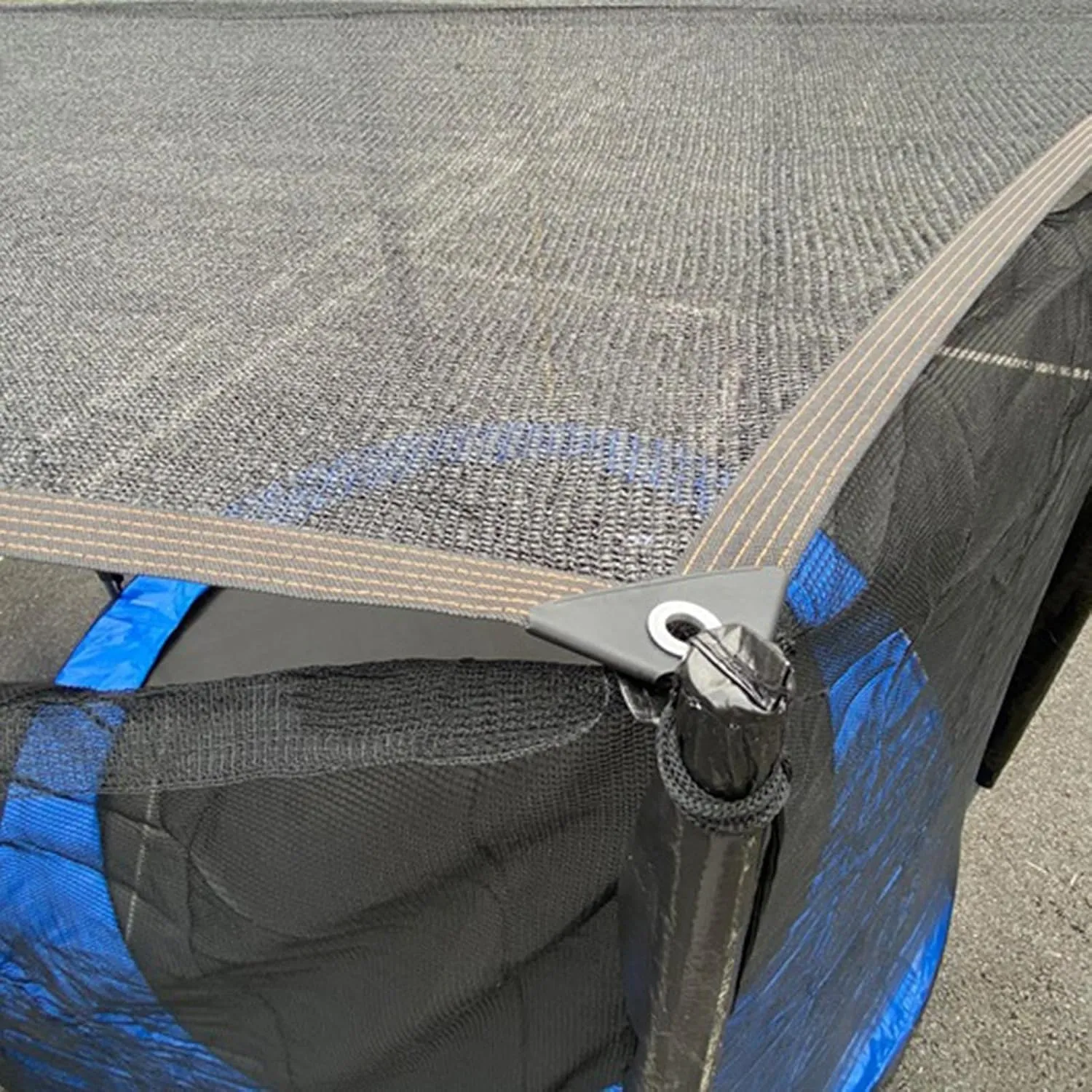 Trampoline Shade Cover, Outdoor Sunshade Tent Top Cover, 6ft 8ft 10ft 12ft 14ft Trampoline Canopy Sun Protection for Backyard Playground Garden