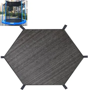 Trampoline Shade Cover, Trampoline Cover for 8FT 10FT 12FT 14FT 16FT Straight Pole Round Trampoline Sun Protection, Easy to Install,for Backyard Playground (12FT 6 Poles)