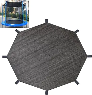 Trampoline Shade Cover, Trampoline Cover for 8FT 10FT 12FT 14FT 16FT Straight Pole Round Trampoline Sun Protection, Easy to Install,for Backyard Playground (14FT 8 Poles)