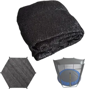 Trampoline Sun Shade Cover, Sun Protection Tear-Resistant Canopy, Outdoor Breathable Anti-Leaf Trampoline Tops Cover