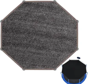 Trampoline Sunshade Net, Foldable Trampoline Cover, UV Protection Trampoline Shade Cover, 6ft/8ft/10ft/12ft/14ft Trampolines Canopy Accessories for 6-8 Poles