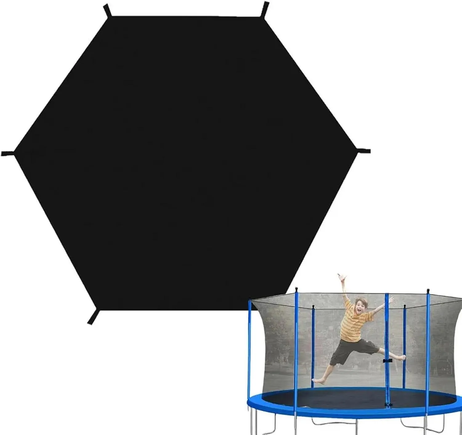 Trampoline Tent Trampoline Canopy UV Resistant Trampoline Tent Anti-UV Trampoline Top Cover Waterproof Sunshade for Outdoor Backyard Playground for Outdoor