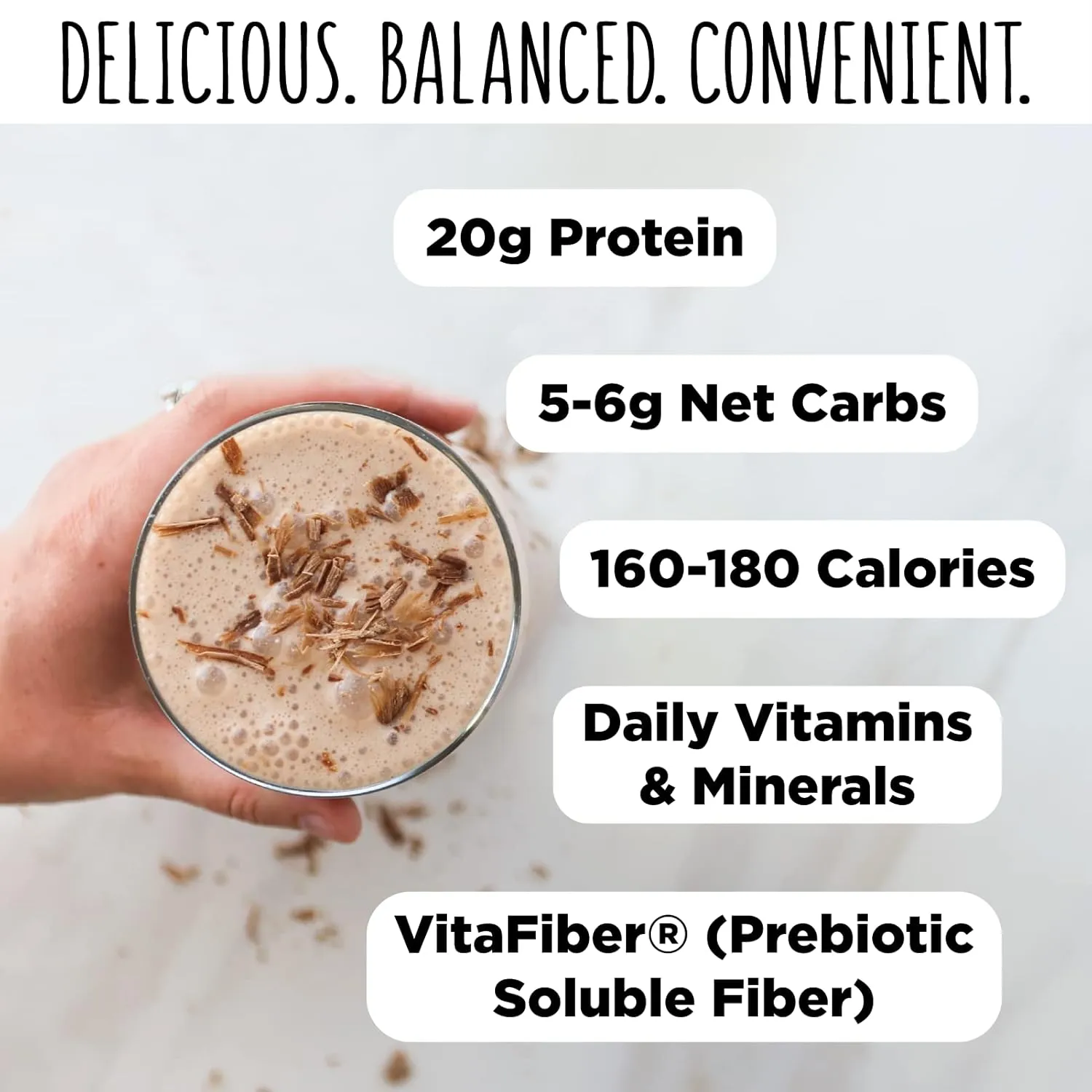 TransformHQ Meal Replacement Shake Powder 28 Servings (Strawberry & Cream) - Gluten Free, Non-GMO