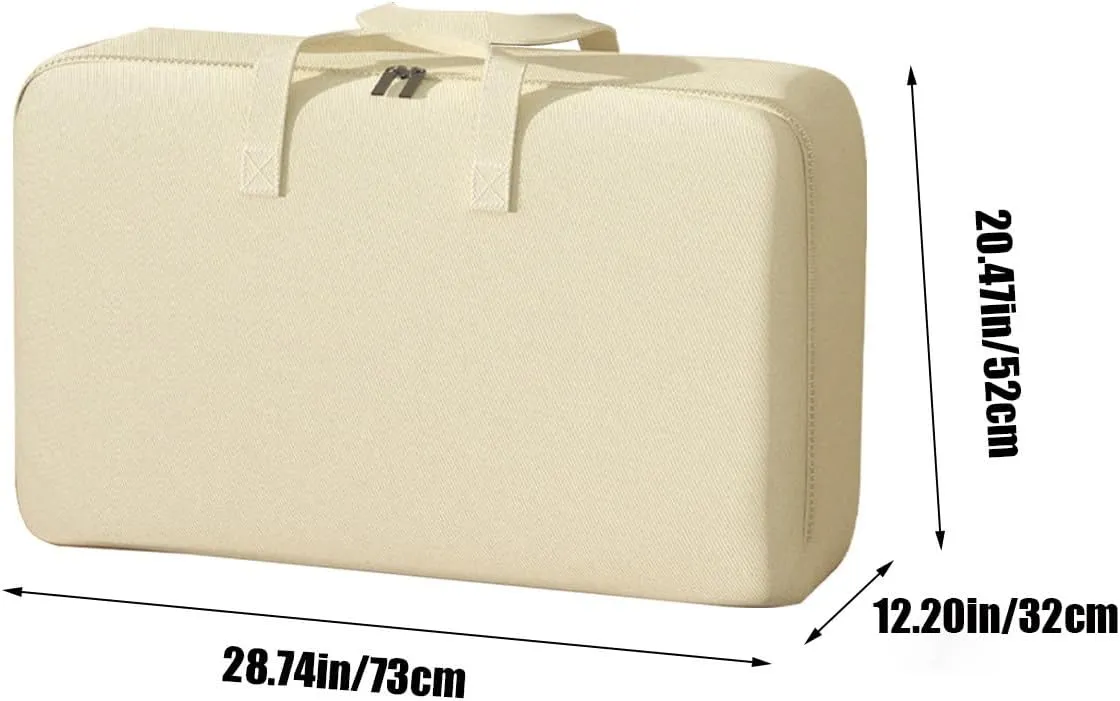Travel Duffel Bag, Thicken Storage Bag With Double Zipper, For Clothes Toys Christmas Decoration Organizer, Foldable & Save-Spacing