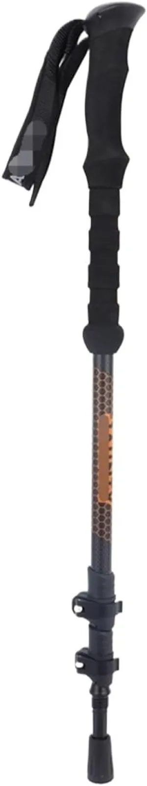 Travel Trekking Pole Lightweight Hiking Poles Walking Sticks Foldable Carbon Fiber with Quick Flip Lock for Camping Outdoor Activities
