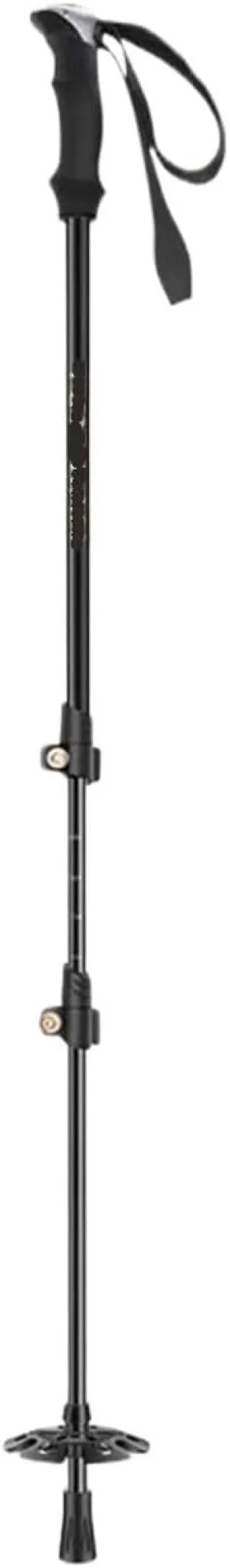Travel Trekking Pole Outdoor Trekking Poles Carbon Fiber Trekking Poles Telescopic Climbing Pole Foldable Portable Outdoor Activities(Black)