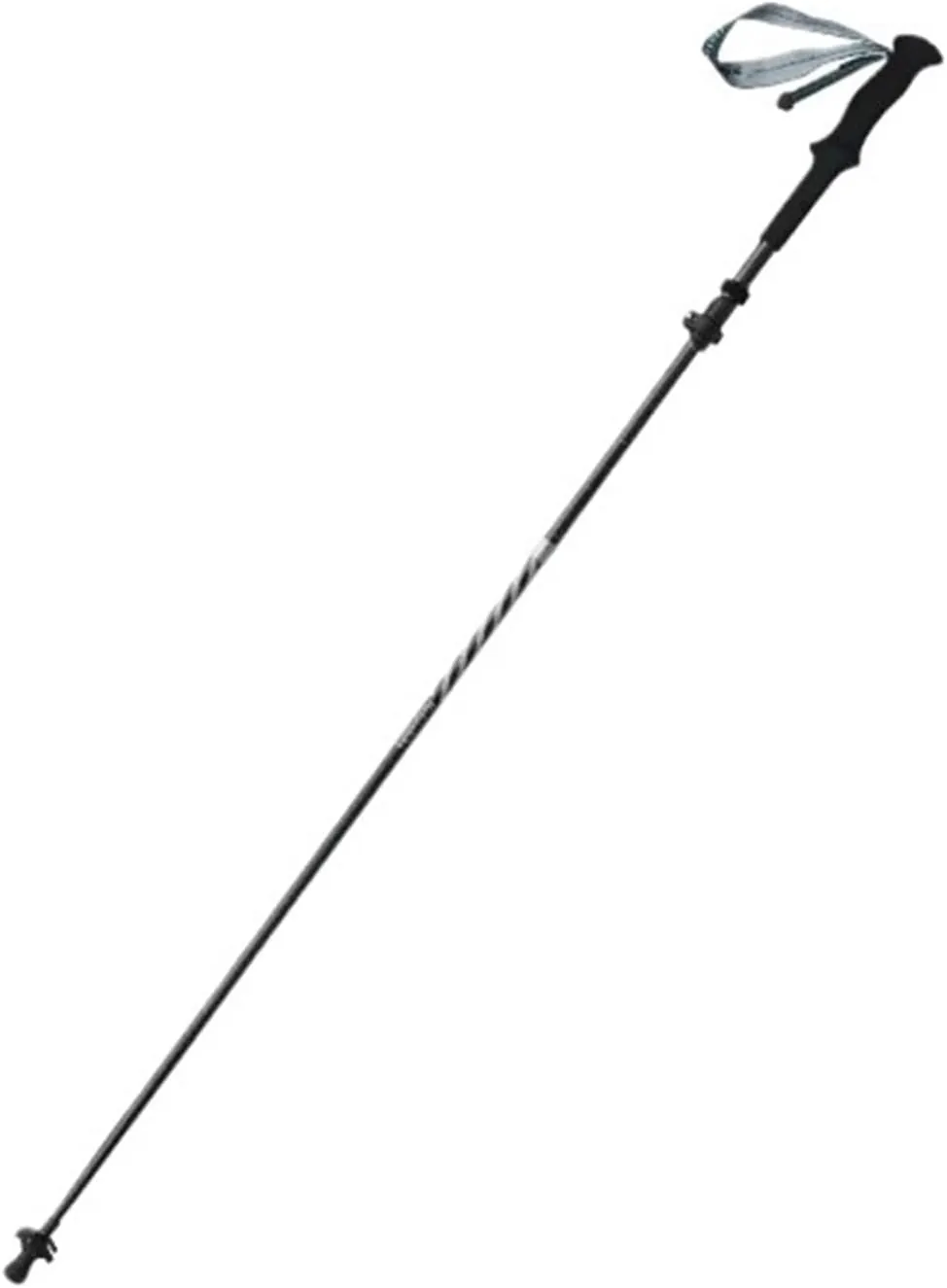 Trekking Poles Carbon Fiber Pattern Aluminum Alloy Five-Section Folding Lightweight Walking Sticks Climbing