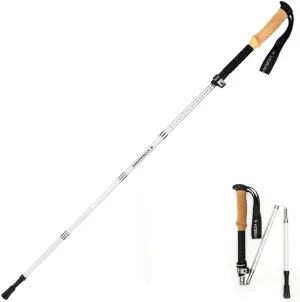 Trekking Poles Collapsible Hiking Poles, Carbon Fiber Backpacking Walking Sticks with Antishock and Quick Lock System, Telescopic Ultralight for Hiking, Camping (2 Pack, 115cm)