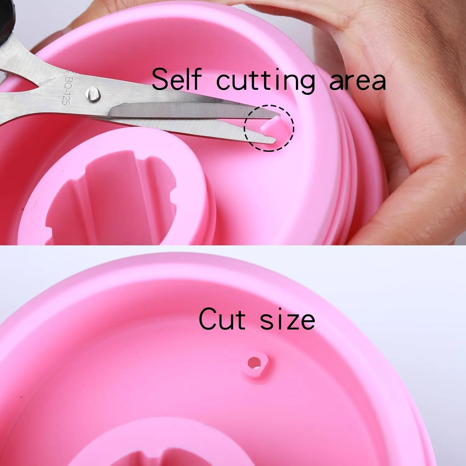 Tumbler Adapter for Stanley to Cirkul | Leak-Proof Silicone, Food-Grade Material, Compatible with 40oz & 64oz Stanley Quencher H2.0 FlowState Tumblers and Cirkul Flavor Cartridges (White) (Pink)