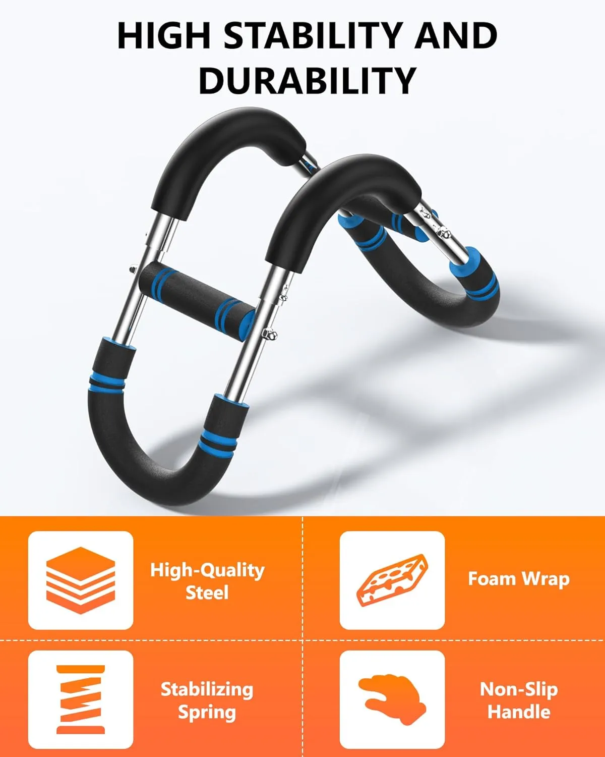 Twister Arm Exerciser, Adjustable Resistance Spring Workout Bar for Chest, Arms, Shoulders and Forearms Muscle Training, Portable Home Fitness Equipment, Upper Body Strength Trainer