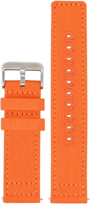 ULLCHRO Canvas Watch Band Straps - Quick Release - Replacement Bands for Men Women - Wristbands Bracelet for Watch - Choice of 18mm 19mm 20mm 22mm 24mm