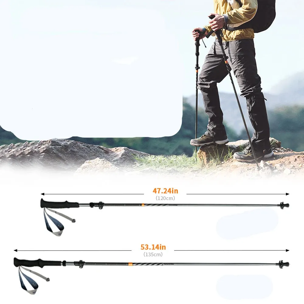 Ultralight & Foldable Trekking Poles For Comfortable Hiking & Trekking
