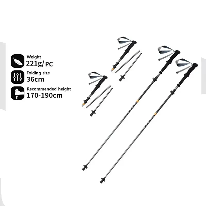 Ultralight & Foldable Trekking Poles For Comfortable Hiking & Trekking