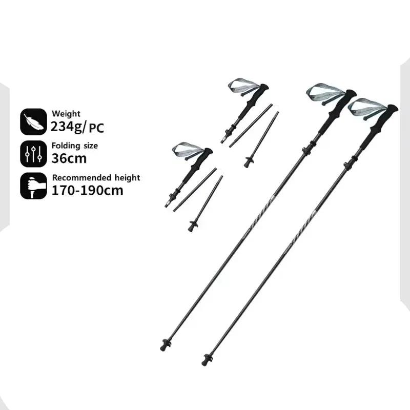 Ultralight & Foldable Trekking Poles For Comfortable Hiking & Trekking