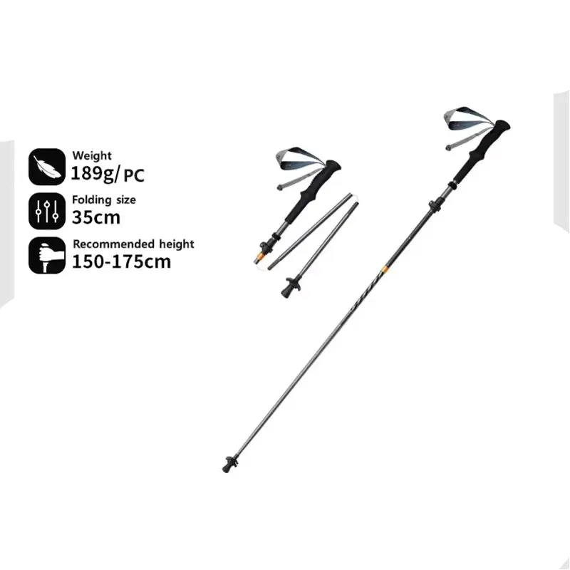 Ultralight & Foldable Trekking Poles For Comfortable Hiking & Trekking