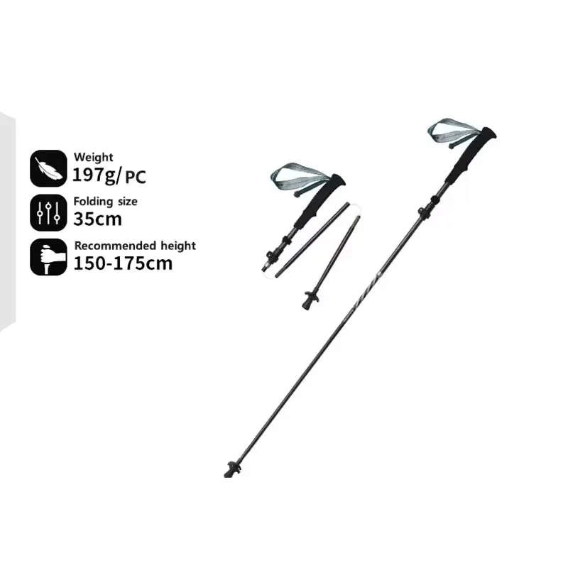 Ultralight & Foldable Trekking Poles For Comfortable Hiking & Trekking