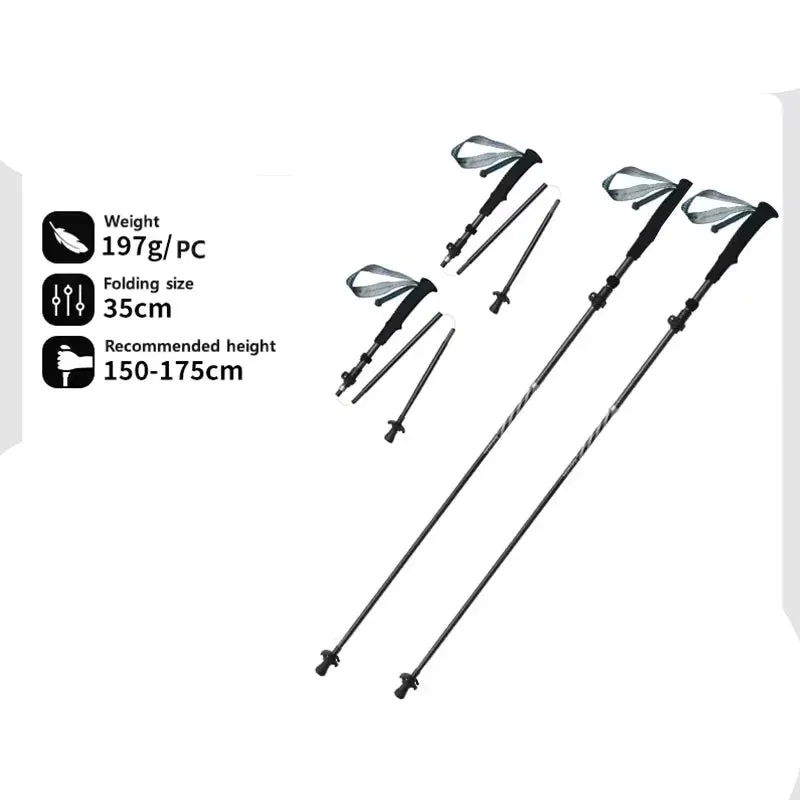 Ultralight & Foldable Trekking Poles For Comfortable Hiking & Trekking