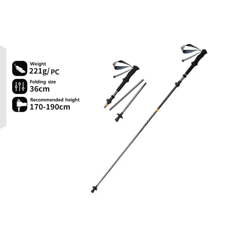 Ultralight & Foldable Trekking Poles For Comfortable Hiking & Trekking