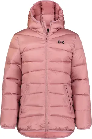 Under Armour Girls' Quilted Puffer Jacket, Front Pockets & Hooded Back, Mid-Weight & Water Repellent